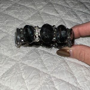 Elegant Black and Silver Bracelet